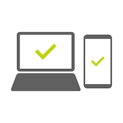 パソコンとスマホのイラスト